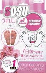 SOSU Носочки для педикюра Sosu с ароматом розы 1 пара